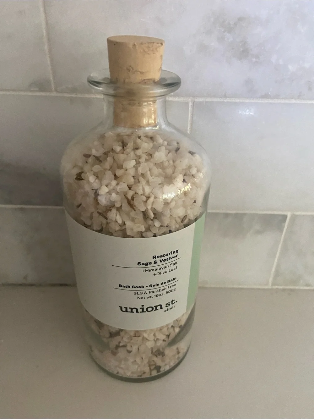 Union St. Restoring Sage & Vetiver Bath Soak - Cream